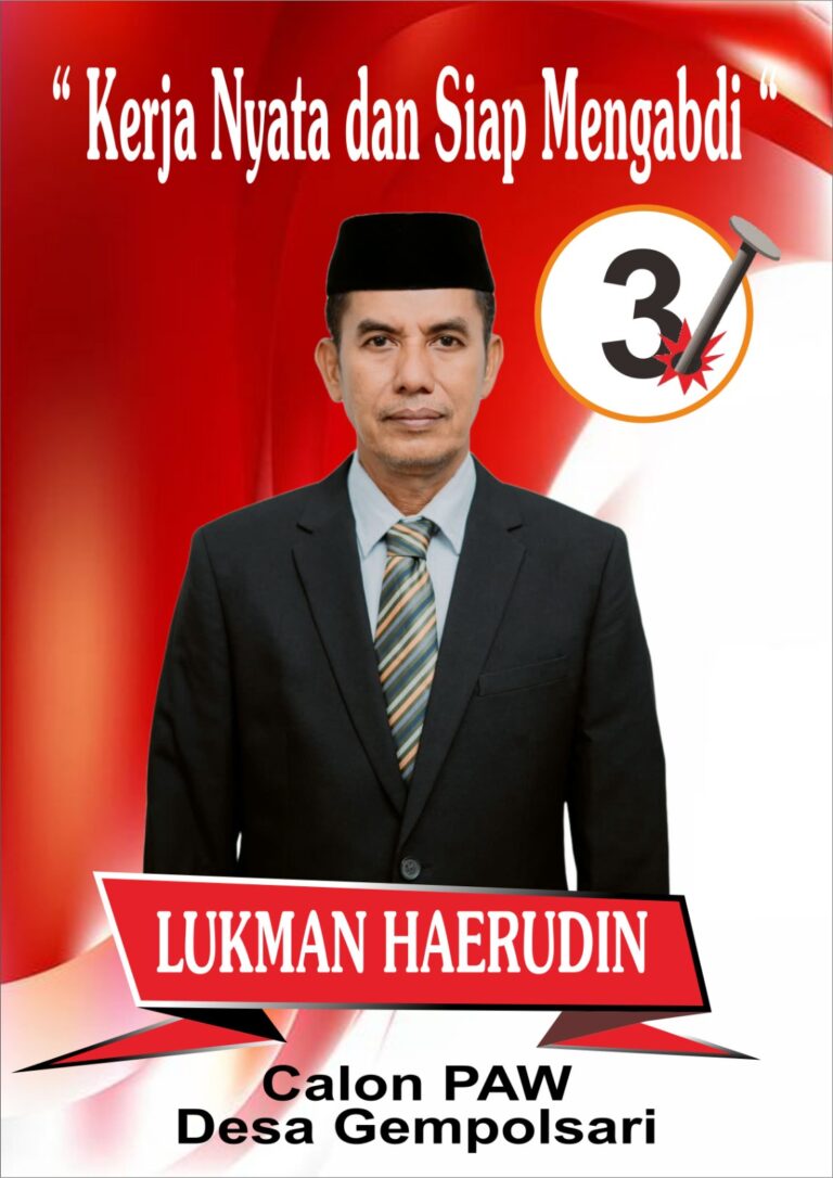 Lukman Haerudin Nomor 3 Siap Bertarung di PAW Kades Gempolsari, Usung “Kerja Nyata dan Siap Mengabdi”