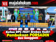 Ketua FKDT Brebes Bakar Semangat Kafilah PORSADIN Songgom