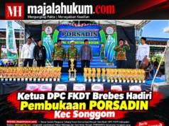 Ketua FKDT Brebes Bakar Semangat Kafilah PORSADIN Songgom