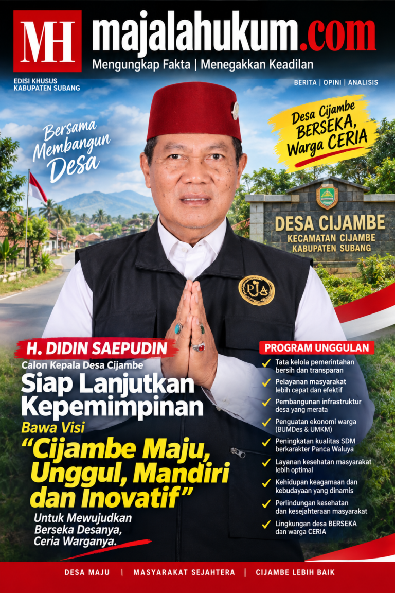 H. Didin Saepudin Siap Lanjutkan Kepemimpinan, Usung “Cijambe Maju, Unggul, Mandiri dan Inovatif”