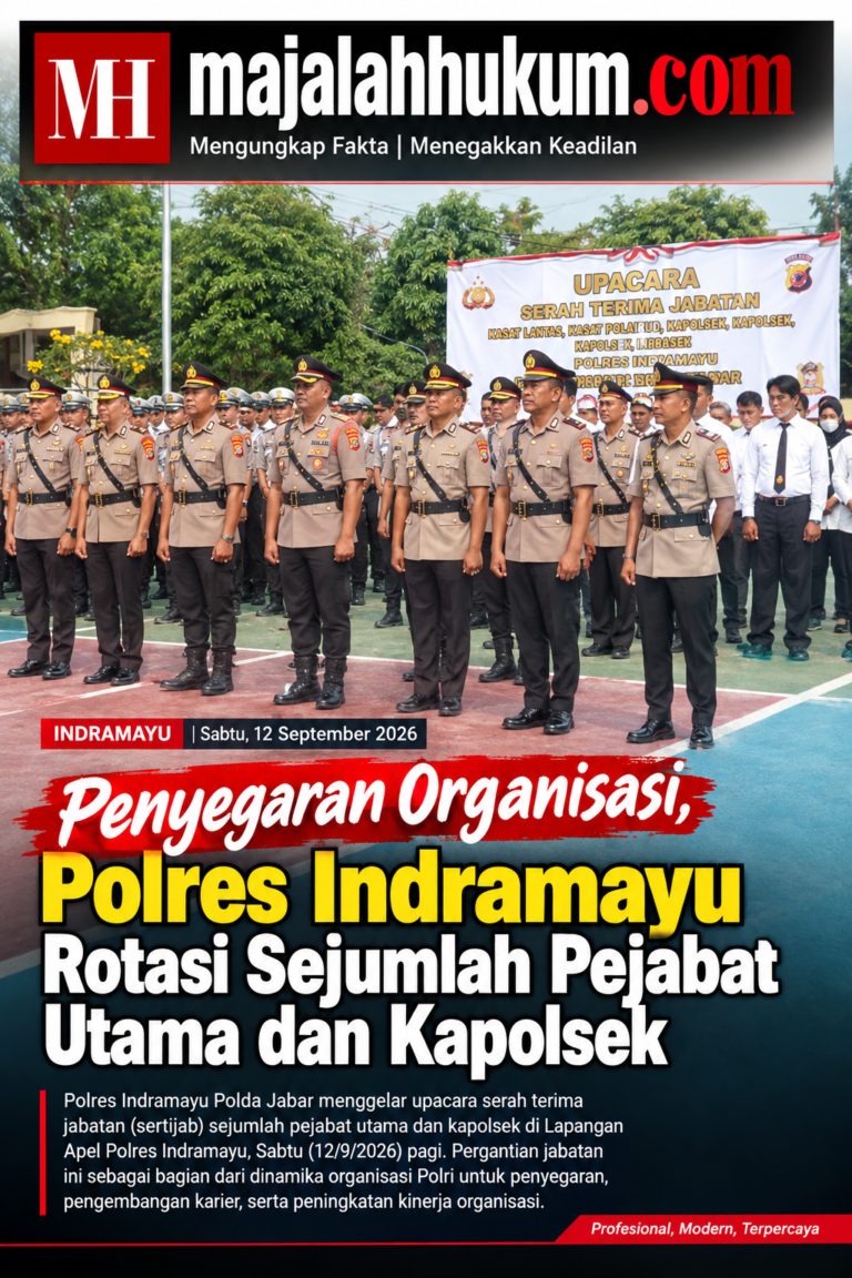 Penyegaran Organisasi, Polres Indramayu Rotasi Sejumlah Pejabat Utama dan Kapolsek
