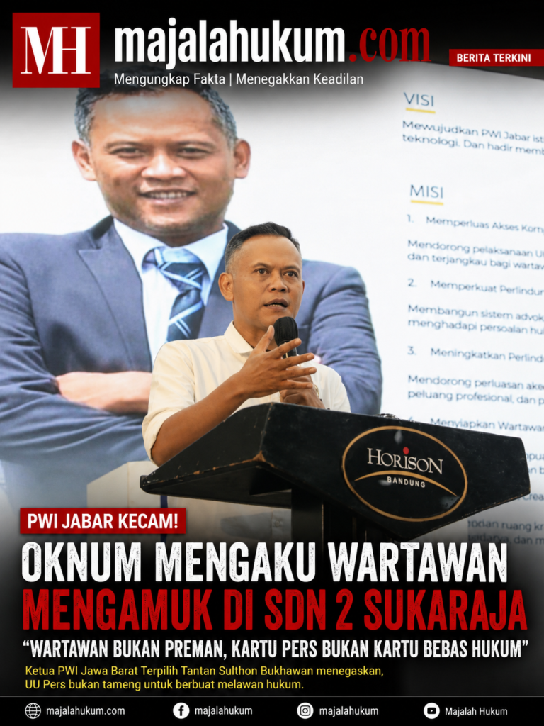 PWI Jabar Kecam Oknum Mengaku Wartawan yang Mengamuk di SDN 2 Sukaraja: “Wartawan Bukan Preman”