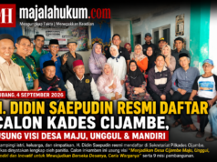 H. Didin Saepudin Resmi Daftar sebagai Calon Kades Cijambe, Bawa Visi Desa Maju dan Mandiri