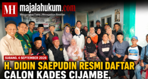 H. Didin Saepudin Resmi Daftar sebagai Calon Kades Cijambe, Bawa Visi Desa Maju dan Mandiri