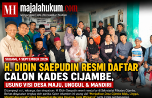 H. Didin Saepudin Resmi Daftar sebagai Calon Kades Cijambe, Bawa Visi Desa Maju dan Mandiri