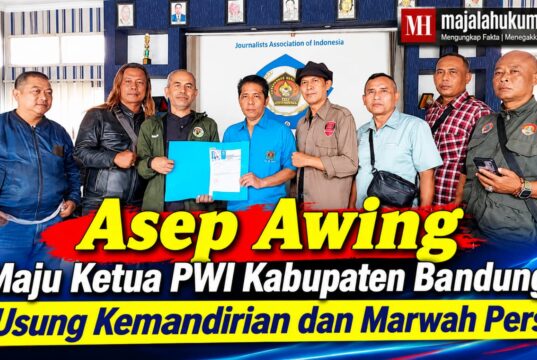 Asep Awing Maju Ketua PWI Kabupaten Bandung, Usung Kemandirian dan Marwah Pers.